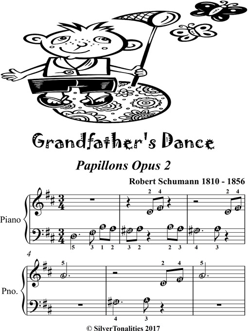 Title details for Grandfather's Dance Papillons Opus 2 Beginner Piano Sheet Music by Robert Schumann - Available